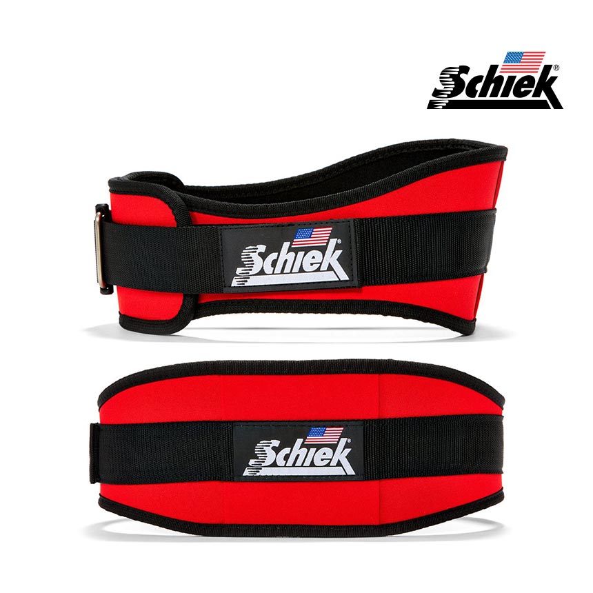 SCHIEK 2006 레드 헬스 벨트 리프팅 복압 크로스핏 웨이트 운동 역도 시크 쉬크