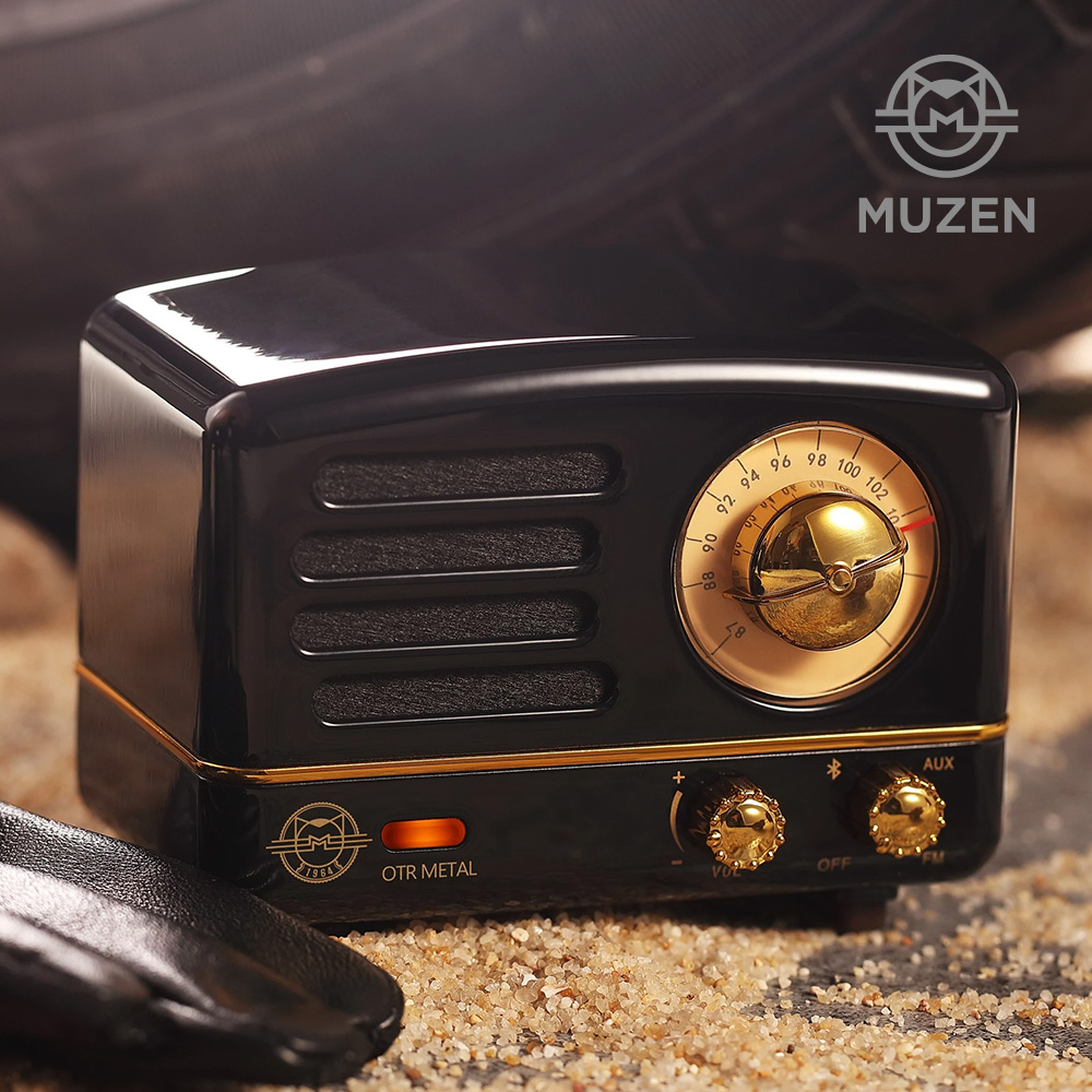 MUZEN OTR 메탈 FM라디오 뮤젠 FM라디오 블루투스 스피커 제트블랙 - 상세 이미지 4