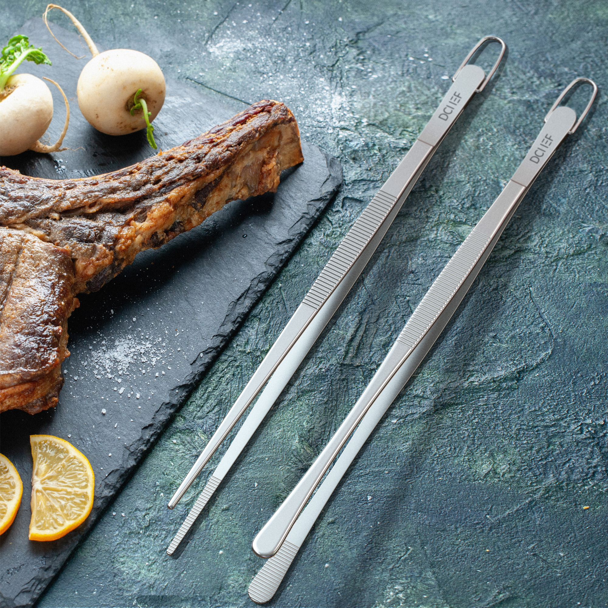 데일리셰프 요리핀셋 고기집게 주방집게 30센티 2종 세트 제품 이미지