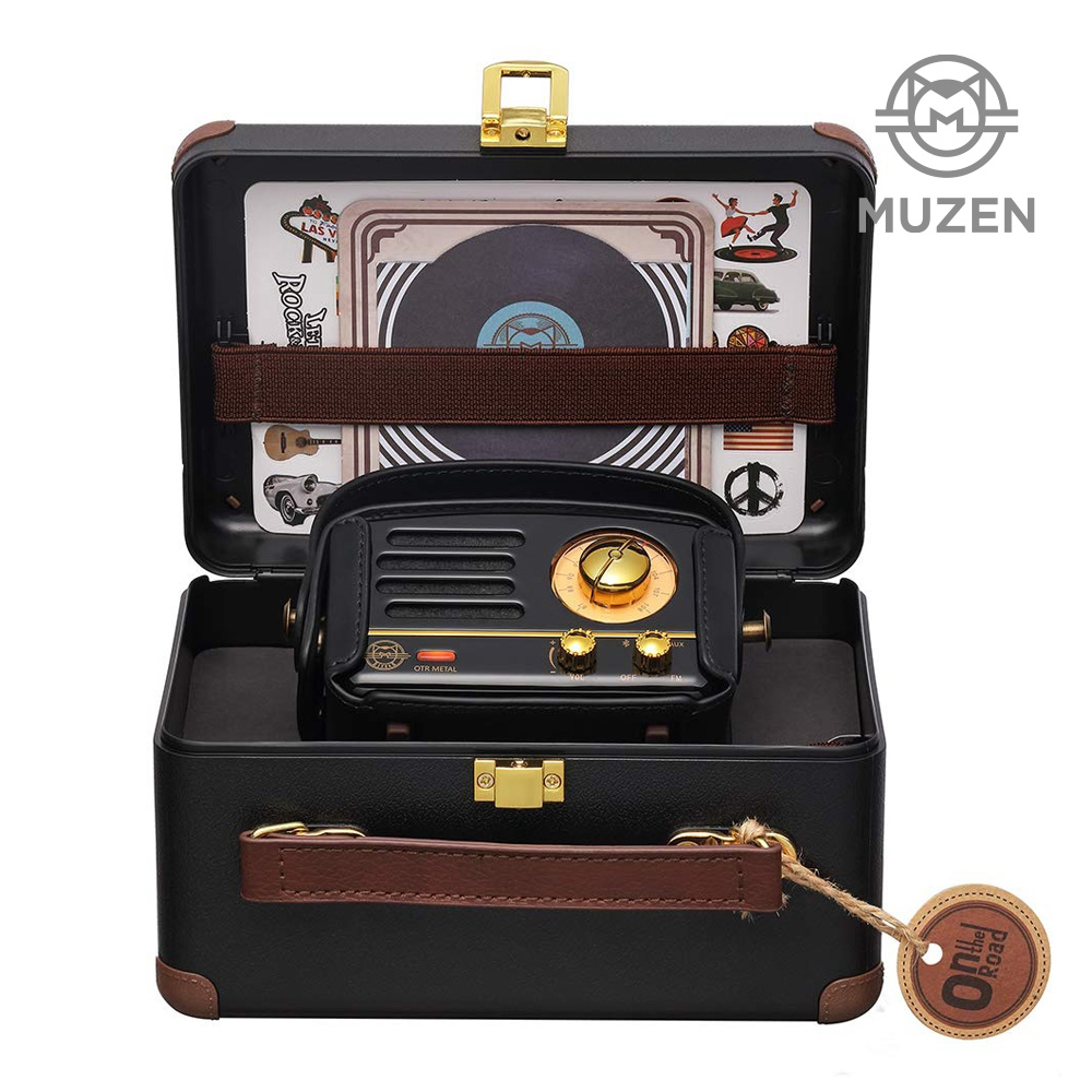 MUZEN OTR 메탈 FM라디오 뮤젠 FM라디오 블루투스 스피커 제트블랙 - 상세 이미지 2