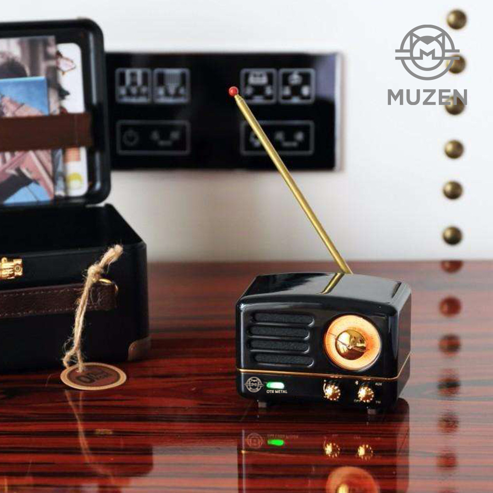 MUZEN OTR 메탈 FM라디오 뮤젠 FM라디오 블루투스 스피커 제트블랙 - 상세 이미지 5