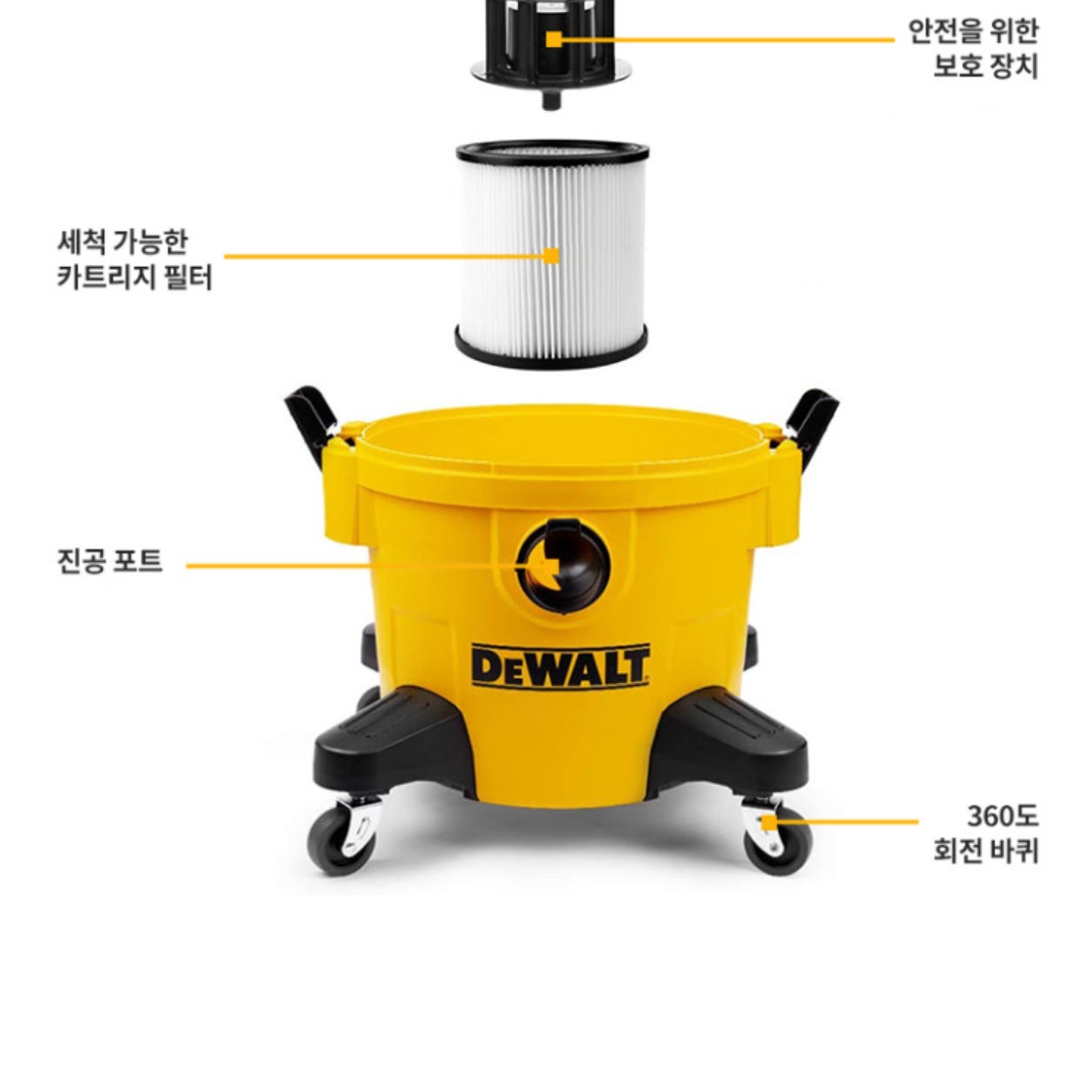 공업용 진공 청소기 흡입력 좋은 업소용 청소기 업소형 매장용 매장 - 상세 이미지 4