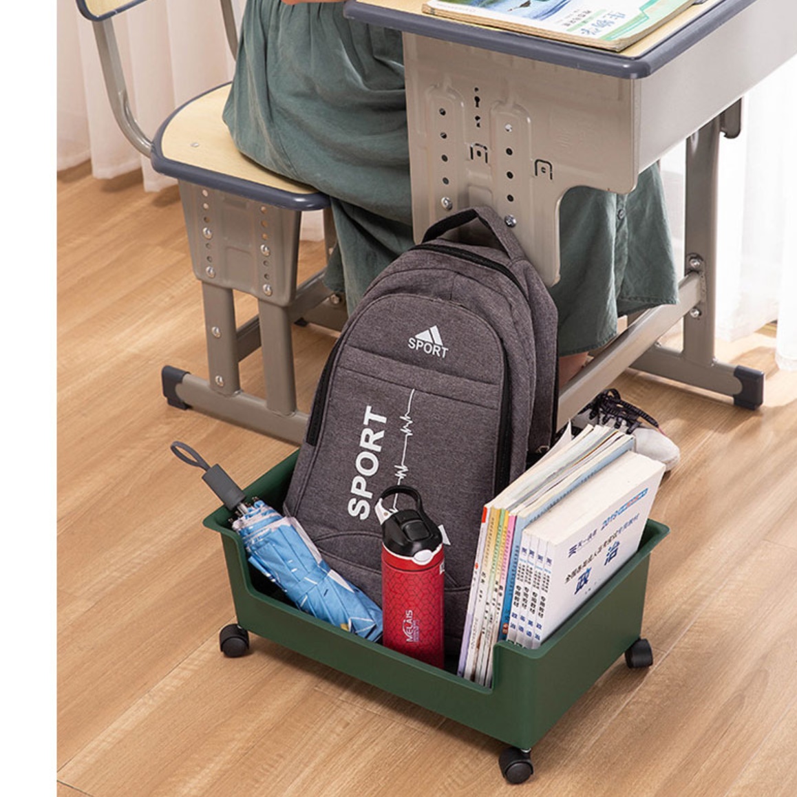 바퀴 달린 책장 수납함 아이방 책장 작은 만화책장 - 상세 이미지 2