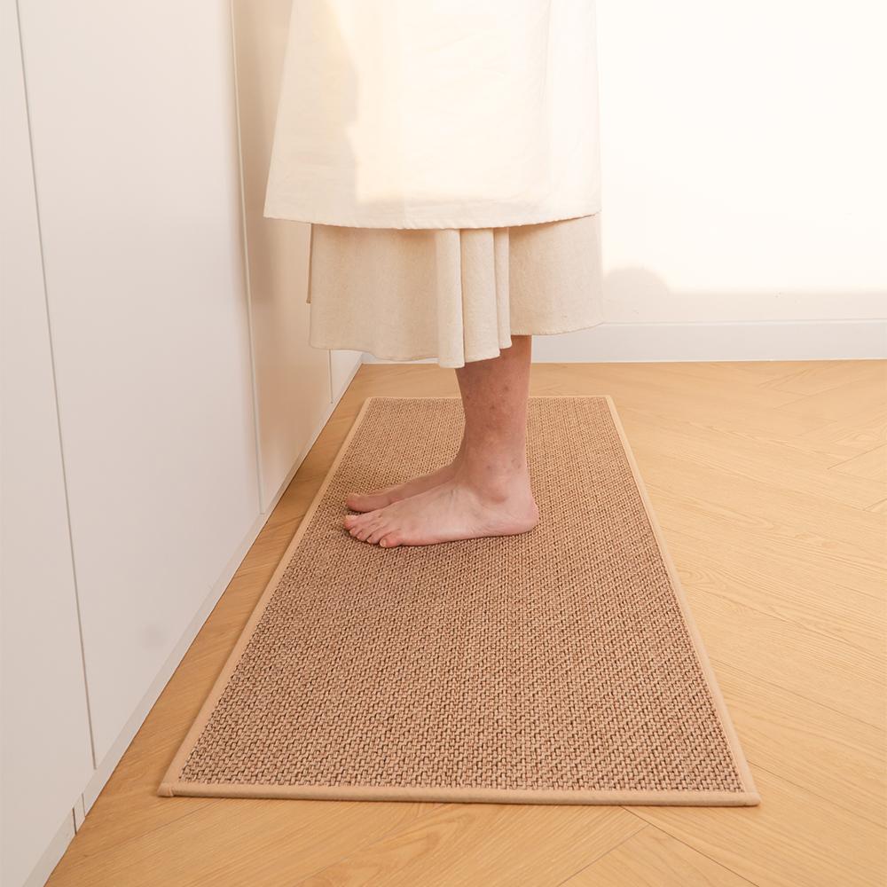 우디 린넨 주방매트 M(75X44cm) 현관 싱크대 주방 러그 부엌매트