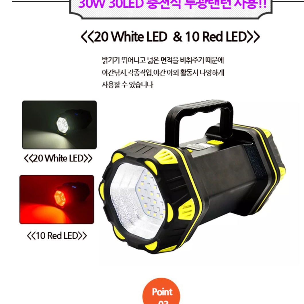 led 작업등 충전식 캠핑 광부 랜턴 현장 작업등 캠핑용 랜턴 - 상세 이미지 5