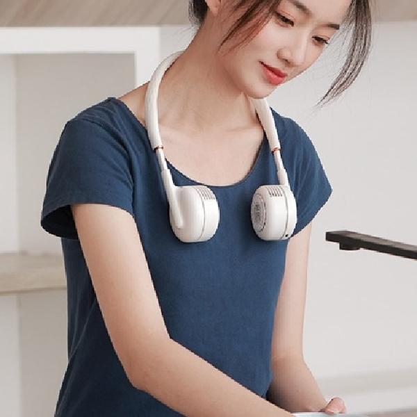 홈쇼핑넥선풍기 넥쿨러선풍기 넥밴드에어컨 목에어컨 - 메인 이미지
