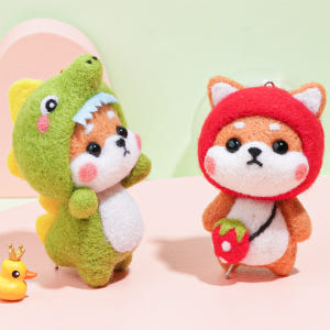 [브로키] 양모펠트 니들펠트 인형만들기 취미 DIY키트 (시바견시리즈) 솔직 후기 | 실제 배치 사진 포함 - 상품 이미지 2