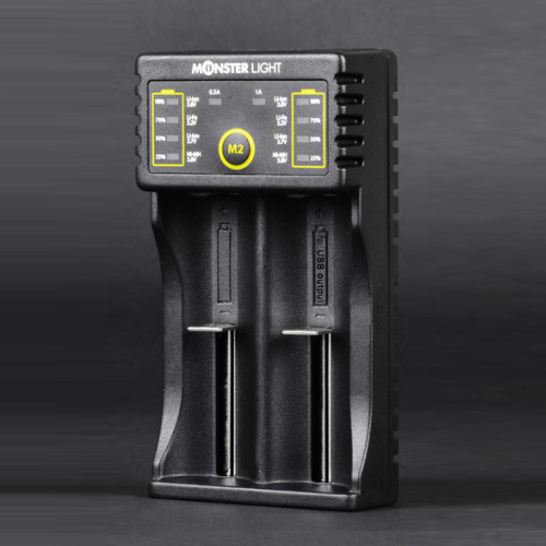 몬스터라이트 M2 포터블 올인원 충전기 aaaa 건전지 리튬이온 18650 배터리 2구
