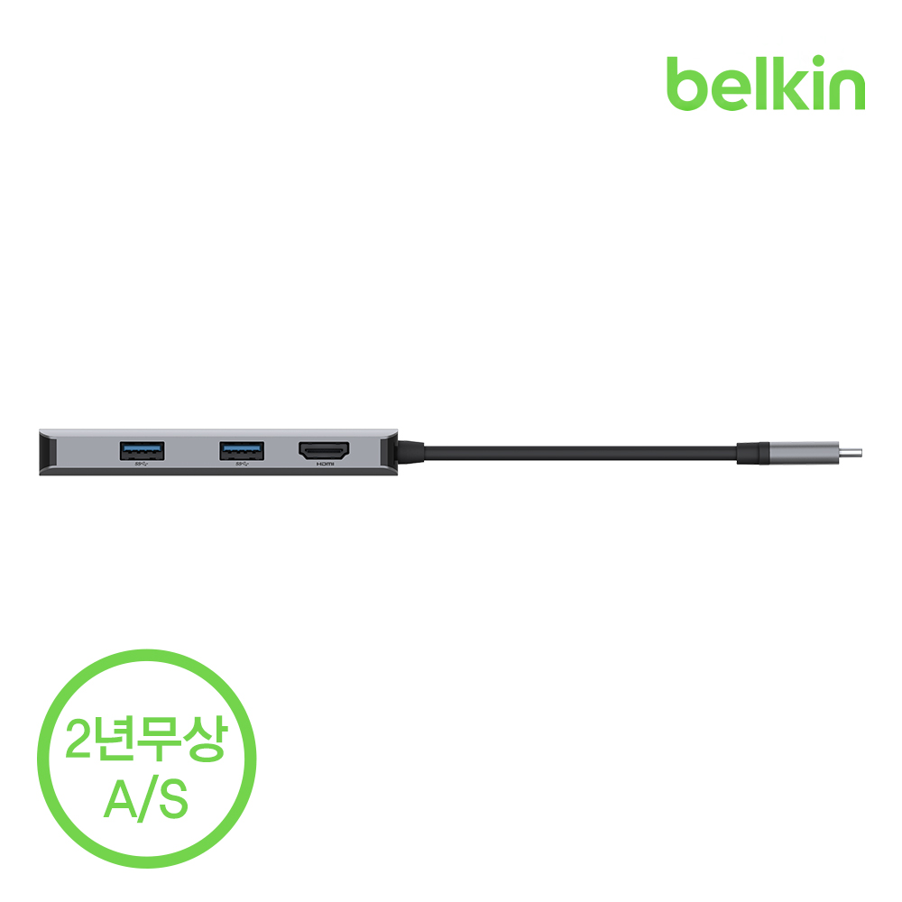 벨킨 5in1 USB C타입 멀티 허브 AVC007bt 아이폰15 아이패드 맥북 프로 에어 노트북 호환 - 상세 이미지 2