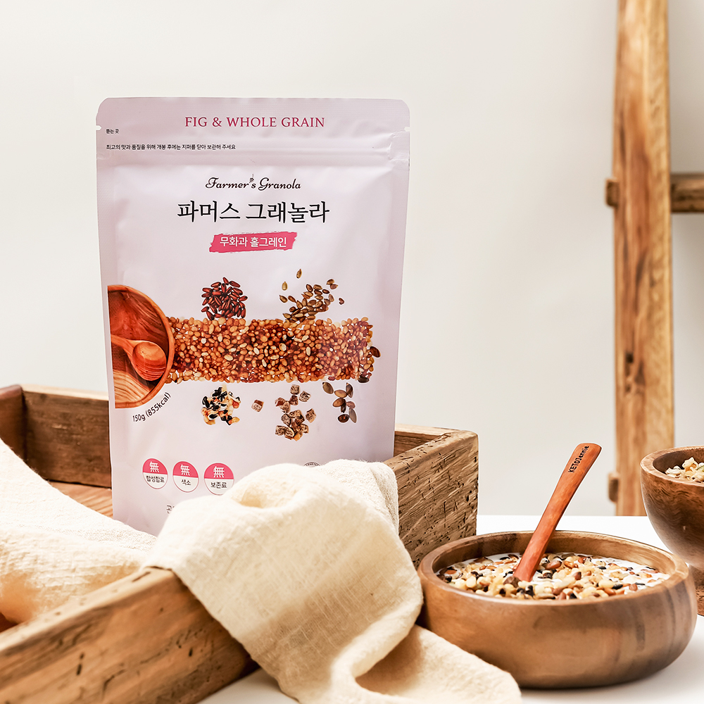 통곡물 무화과홀그레인 파머스그래놀라 무설탕 귀리 단백질 시리얼