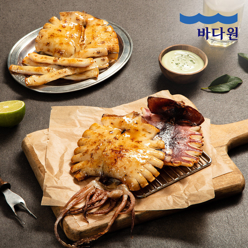 (m)[바다원] 국내산 촉촉한 피데기 반건조 오징어 10미 (1kg 내외) - 상품 이미지