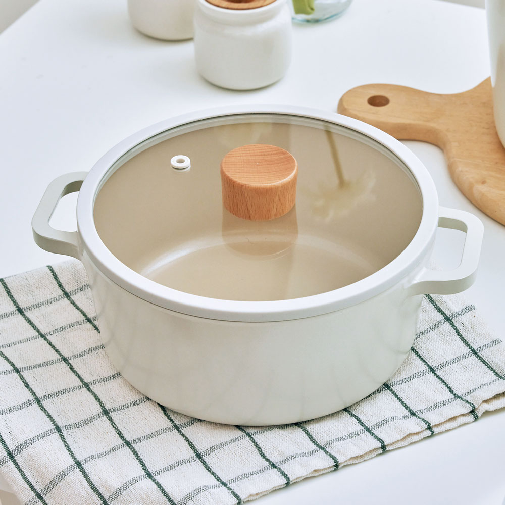 클리나 인덕션 냄비 IH 인덕션용 주물 양수냄비 16cm - 메인 이미지