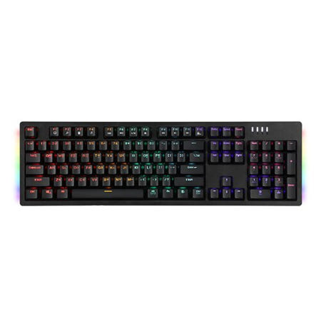 앱코 K515 축교환 측면 RGB 라이팅 게이밍 기계식 키보드 (블랙, 청축)