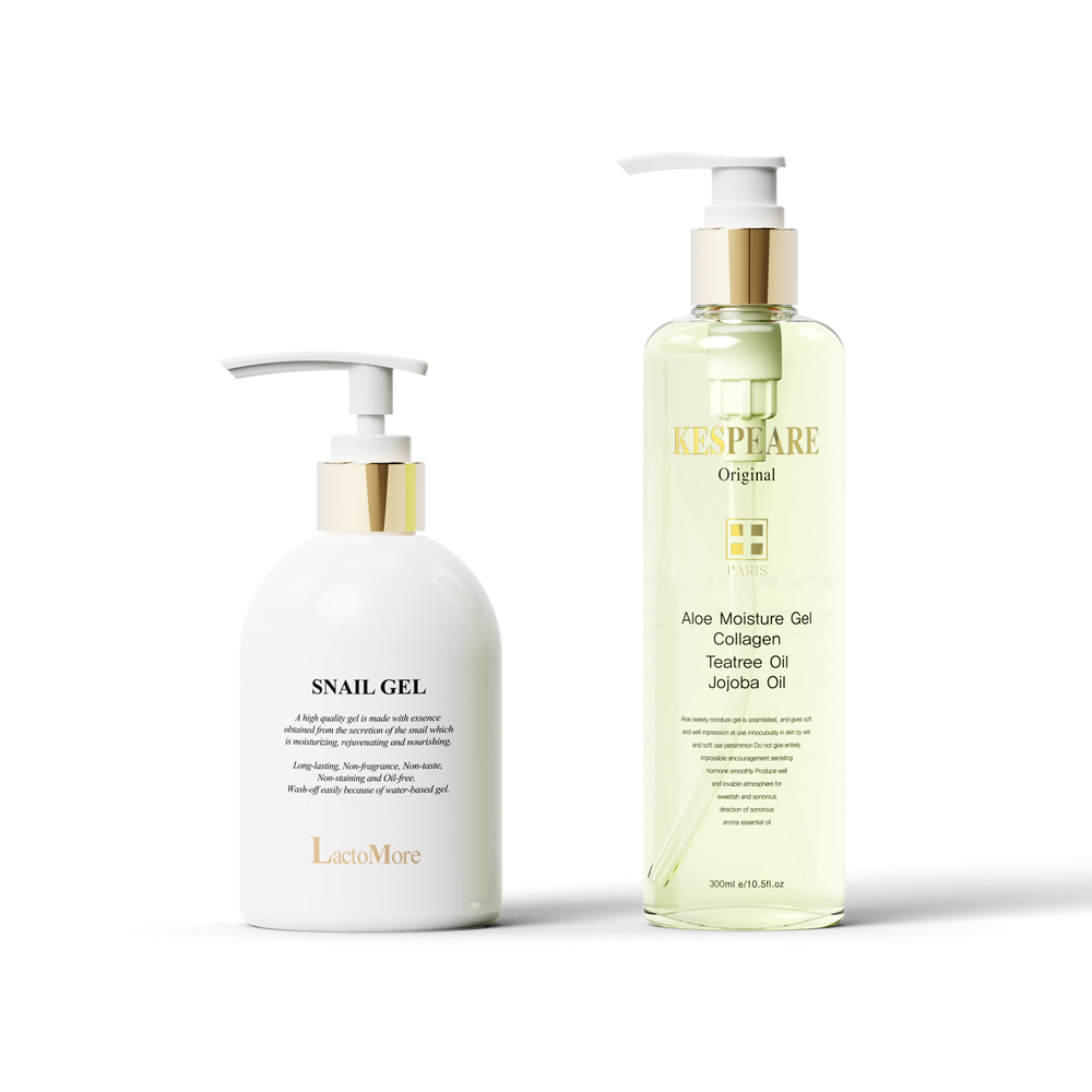 락토모아 스네일젤 300ml + 케스피어 알로에젤 300ml - 메인 이미지