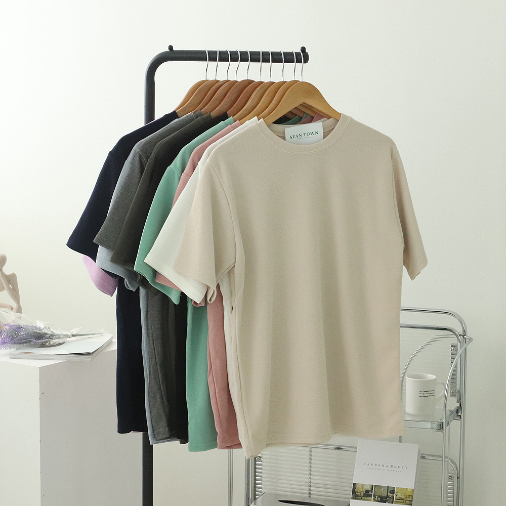 1+1 남자반팔니트 빅사이즈 구김없는 남성반팔티