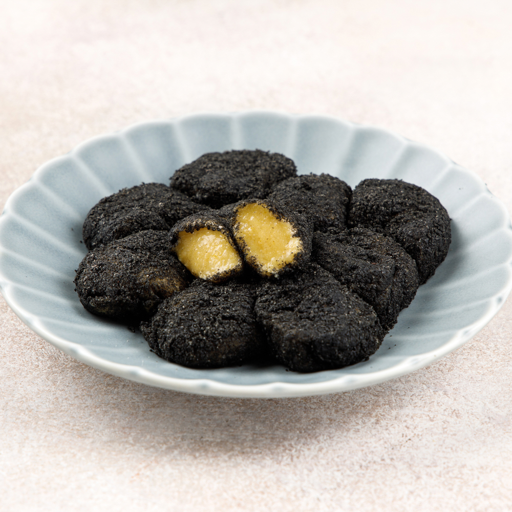싸리재 찰떡 [ 현미 찹쌀 호박 흑임자 인절미 200g ] 굳지않는 아침대용 맛있는 떡 - 상품 이미지
