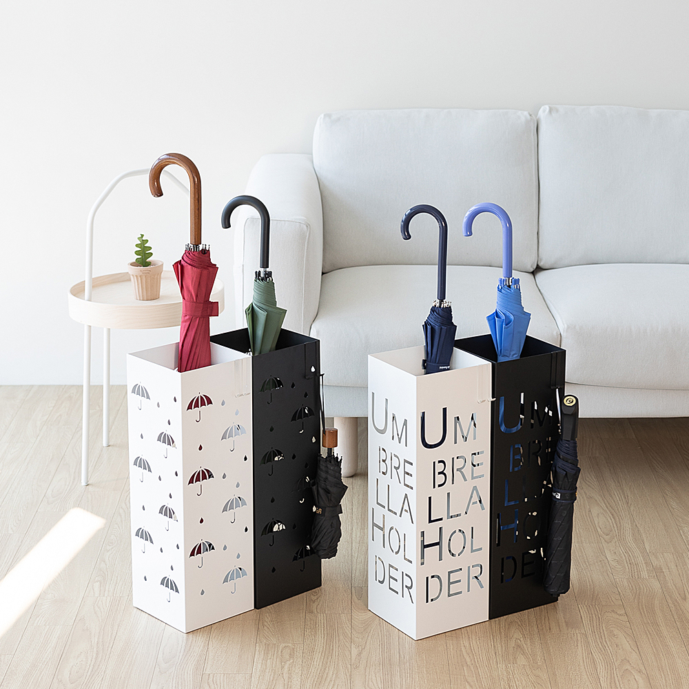 할메이드 업소용 대용량 인테리어 우산 정리 보관함 철제 사각 우산꽂이