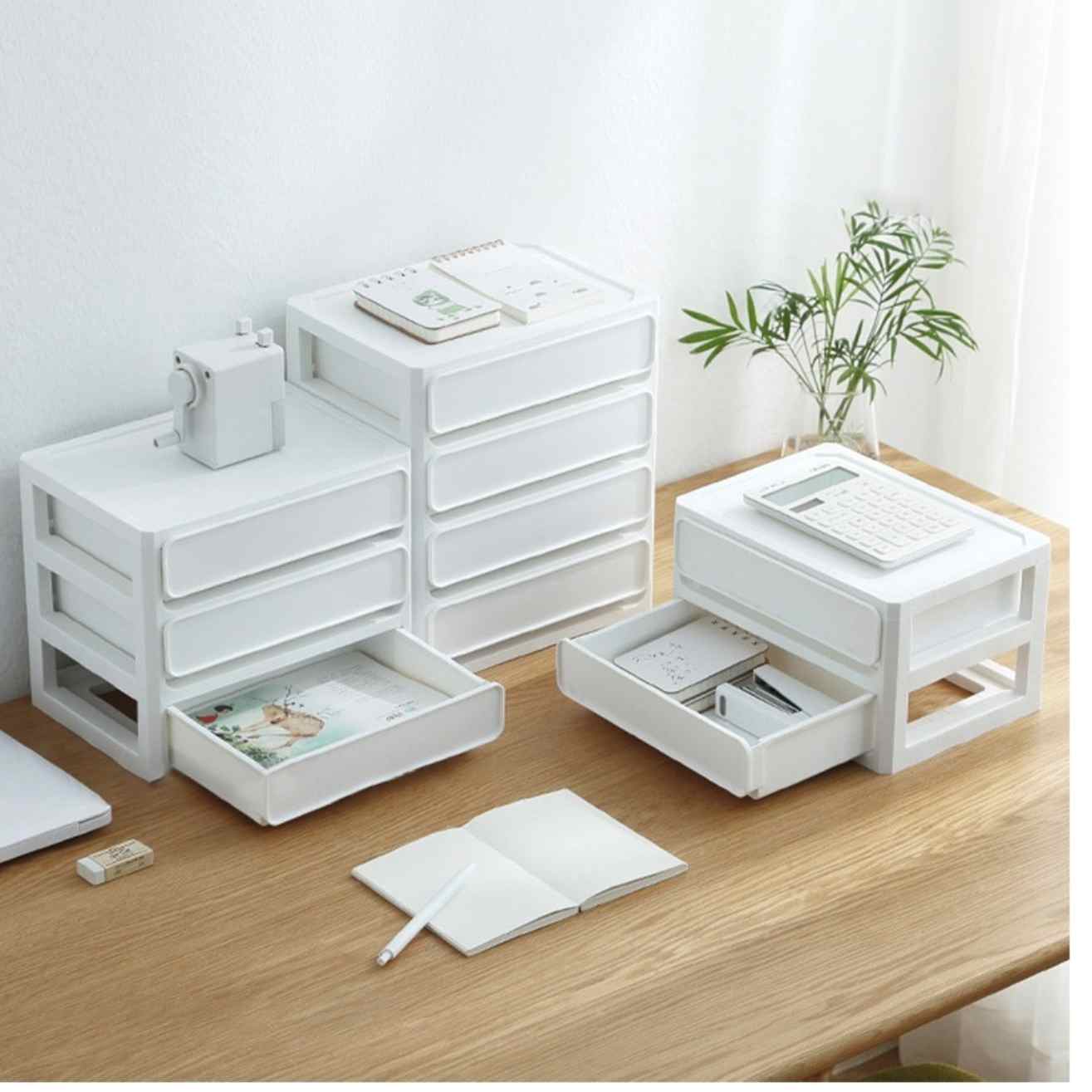책상위수납장 지류함 작은서랍장 좁은공간수납장 2단