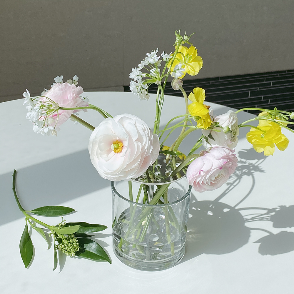네르하 이케바나 화병 유리 꽃꽂이 화병 꽃병