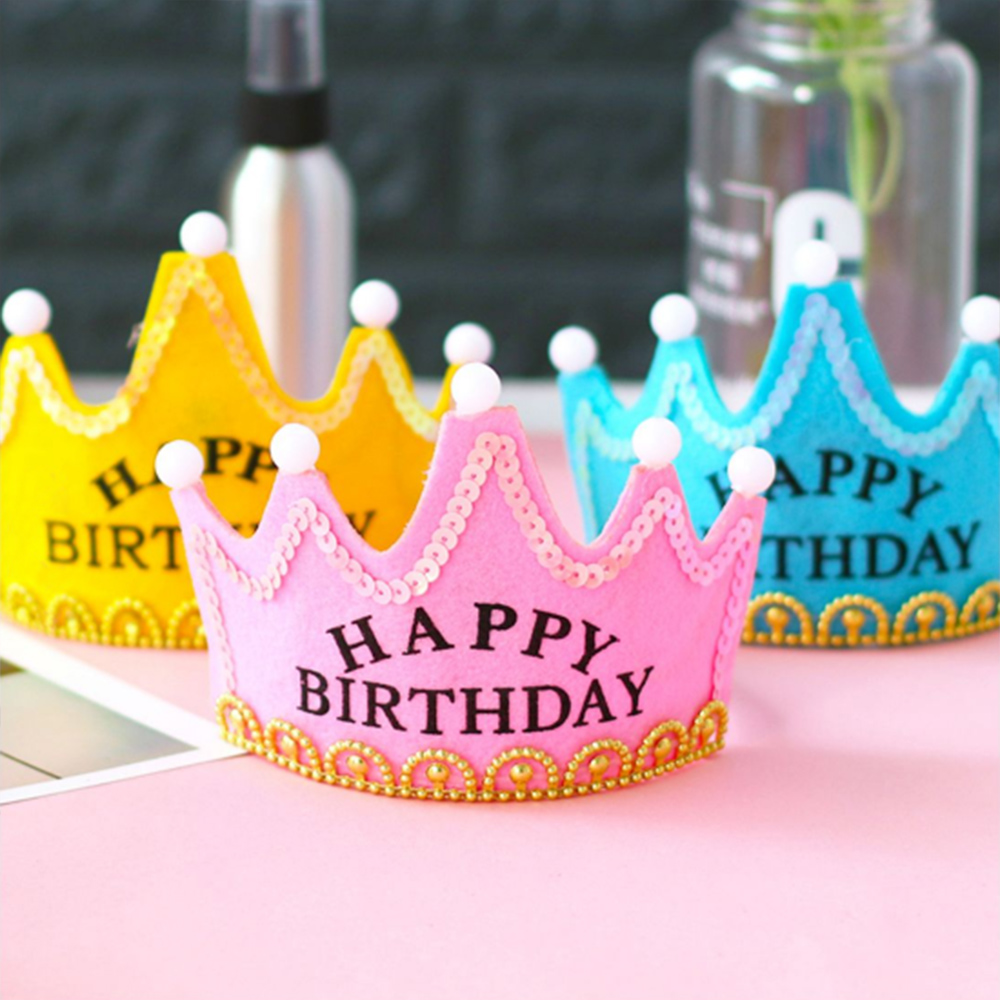 [브로키] 생일왕관 생일파티용품 머리띠 홈파티