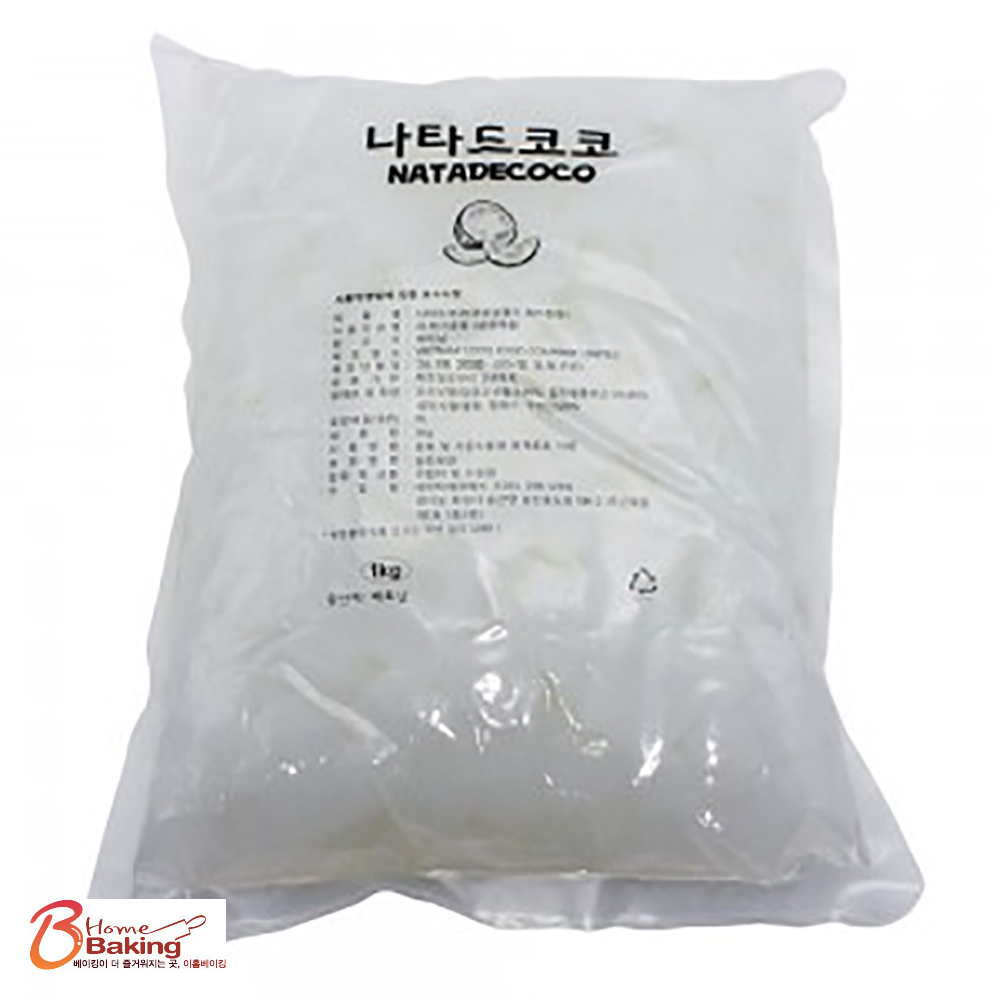 코코넛젤리1kg 15mm(빙수용) 화채 팥빙수만들기 나타드코코 빙수토핑용 젤리 카페재료 - 상품 이미지