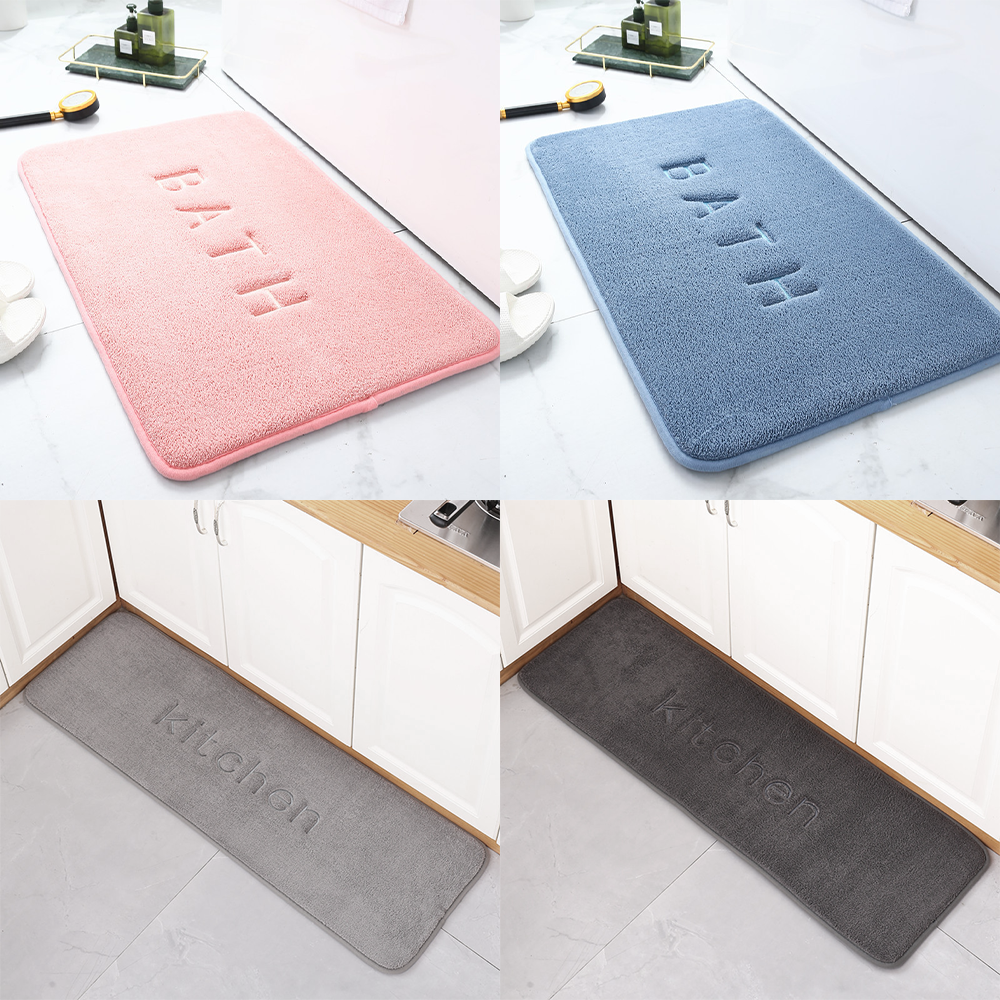 욕실발매트 주방 발매트 화장실 부엌 싱크대 극세사 메모리폼 발닦개 60x40