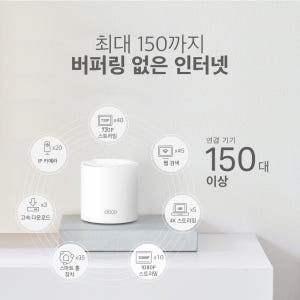 티피링크 AX3000 Deco X50(2팩) 메시와이파이 Wi-Fi 6 ... 개봉기 | 실사용 후기 - 상품 이미지 4