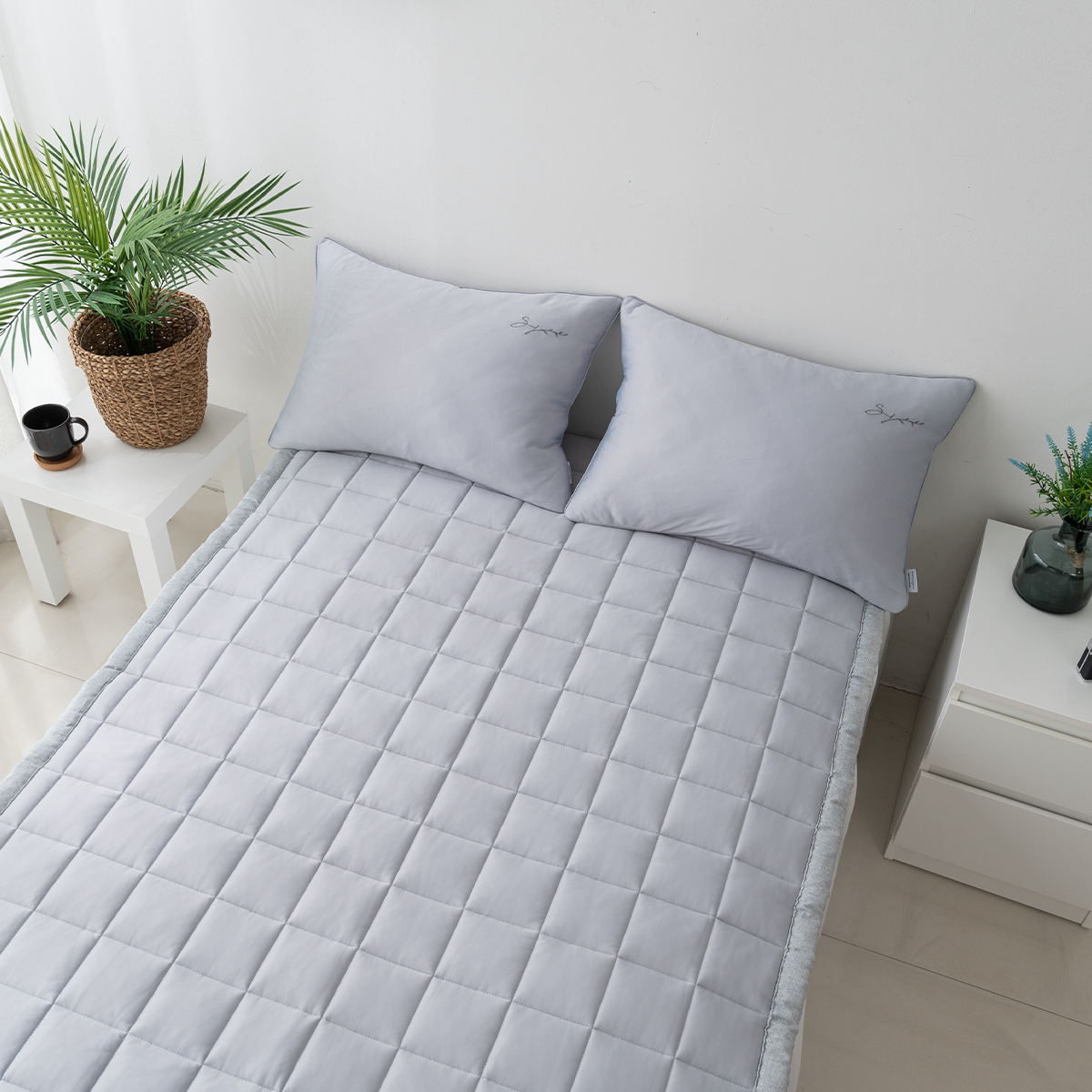 아르일랑 여름 침구 시원한 침대 패드 싱글 퀸 사이즈 카시프 SS