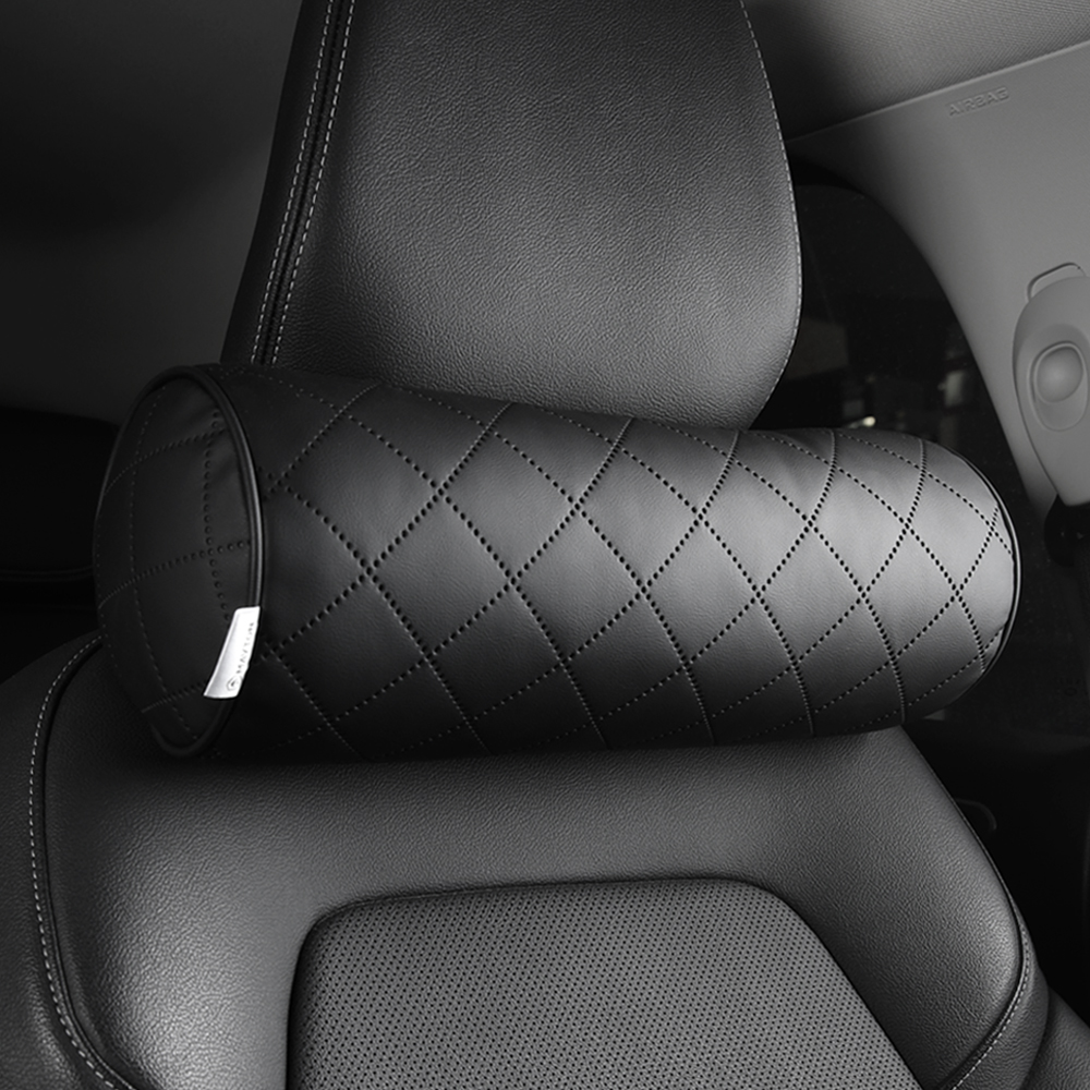 메이튼 차량용 목쿠션 자동차 목베개 헤드레스트 가죽 목받침 1+1 제품 이미지