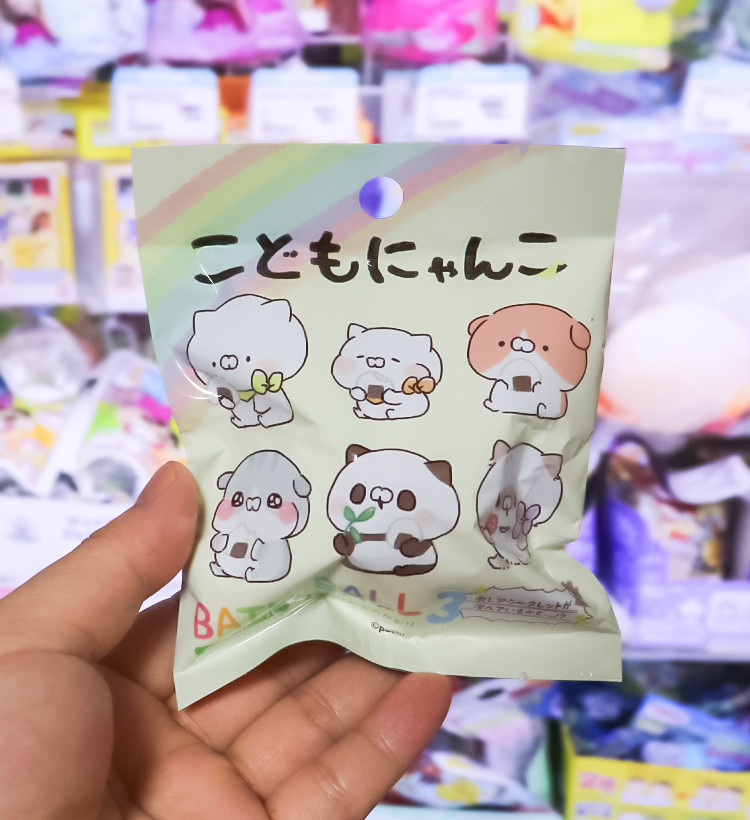 아기 고양이 바스볼 마스코트 입욕제 1개입 녹차향 50g - 욕실/입욕용품 - 하카타몰