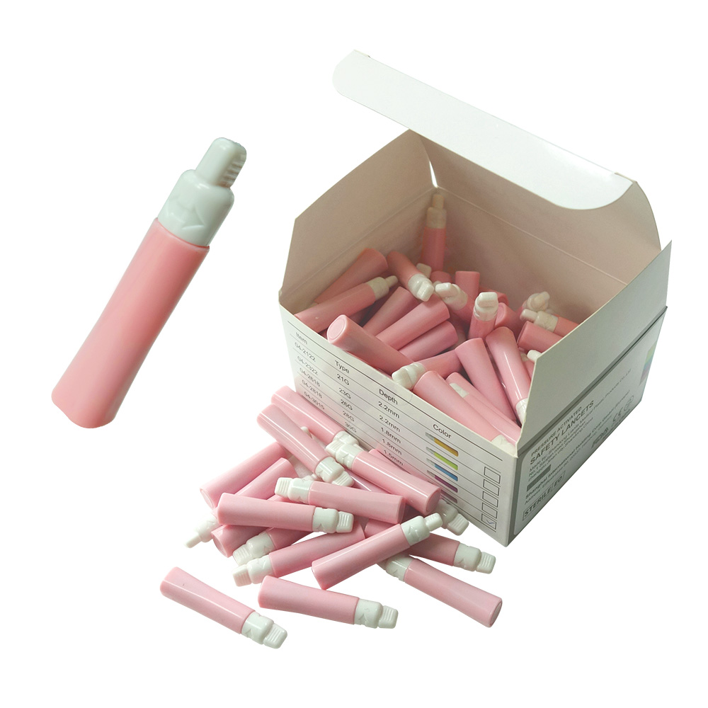 일회용 자동 란셋 30G 1박스 100개 랜싯 채혈침 사혈침 간편자동랜싯 손따는 바늘 - 상품 이미지
