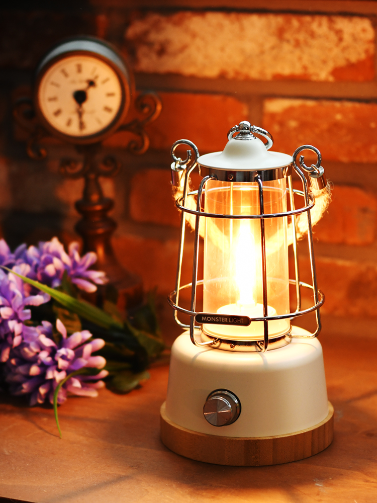 몬스터라이트 클래시카 아이보리 빈티지 LED 감성 캠핑 랜턴 인테리어 실내 조명 무드등 수유등