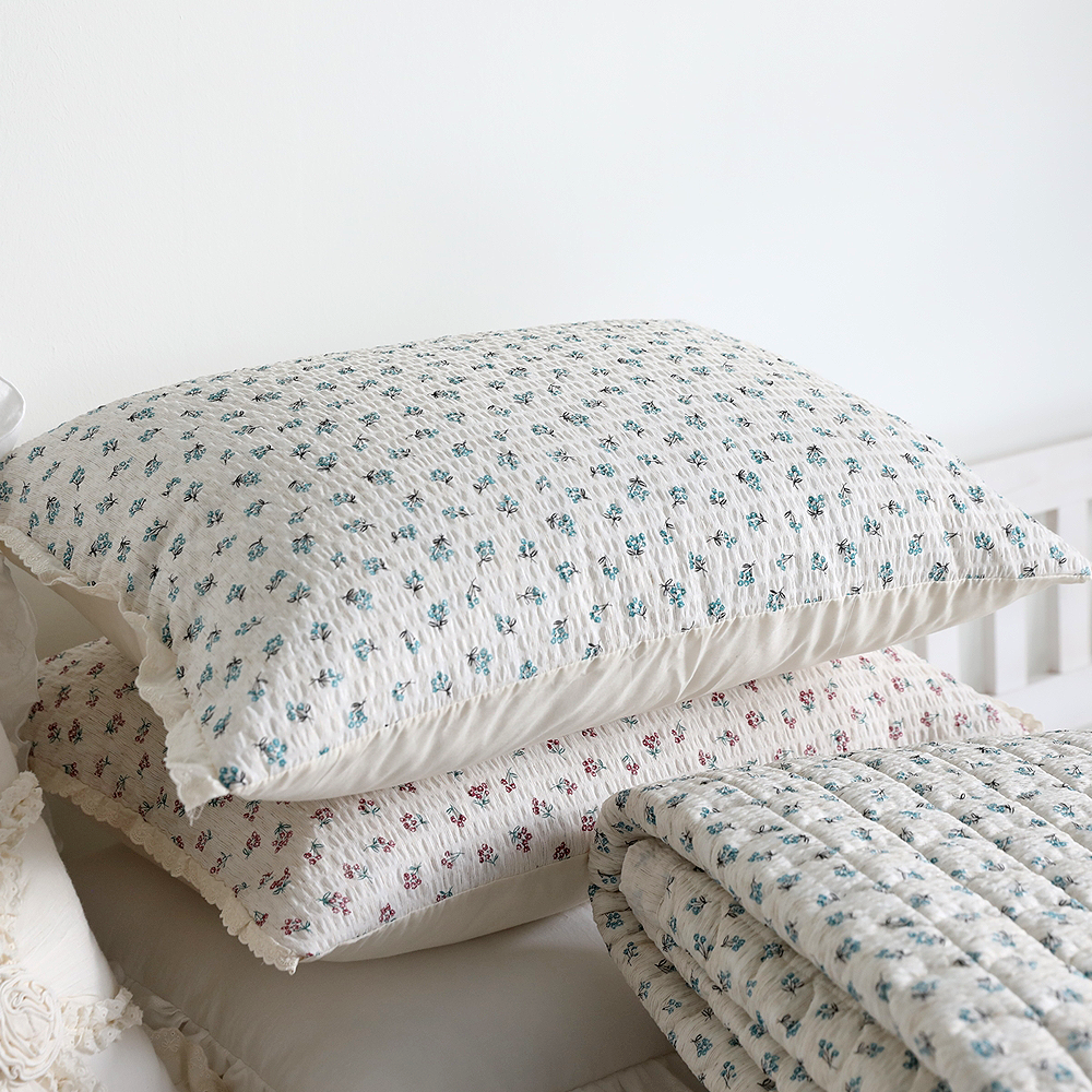 여름침대패드 햄프 플라워 슈퍼싱글 퀸 침대패드