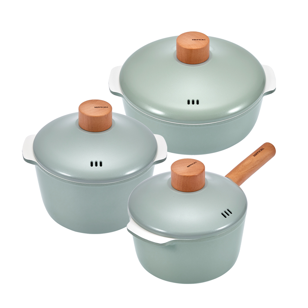 지음 IH 세라믹 냄비 3종 세트 (18한손 /20양손 /24전골)