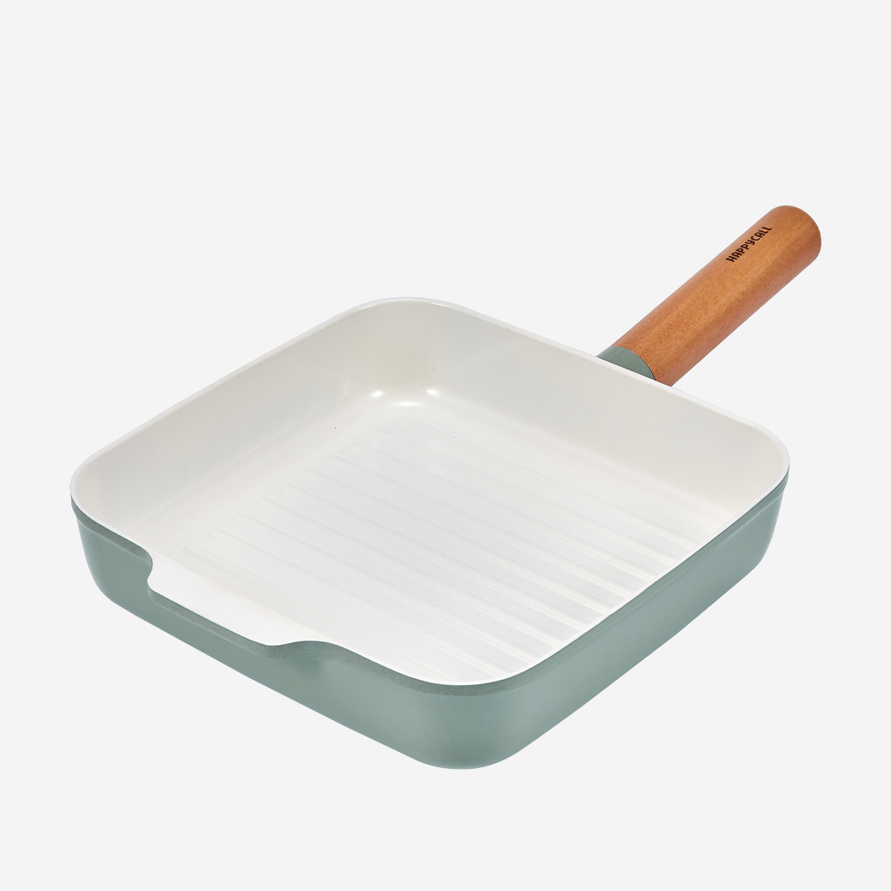 지음 IH 세라믹 사각그릴팬 22cm