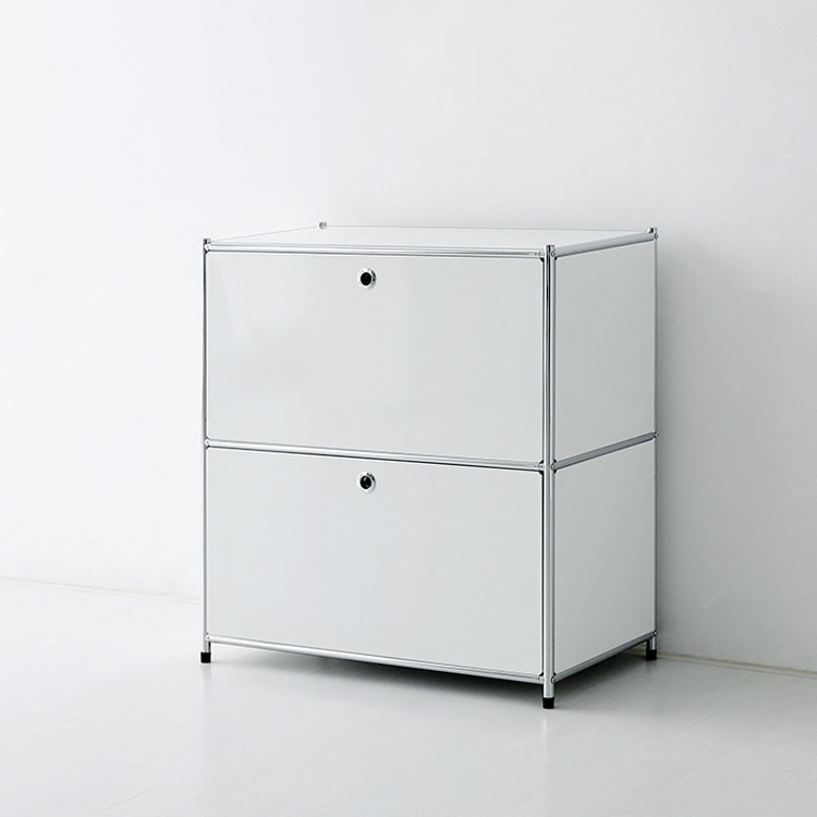 모듈가구 심플리 2단 수납장 BC016 77x40x82, 2단, 화이트 5785.4378