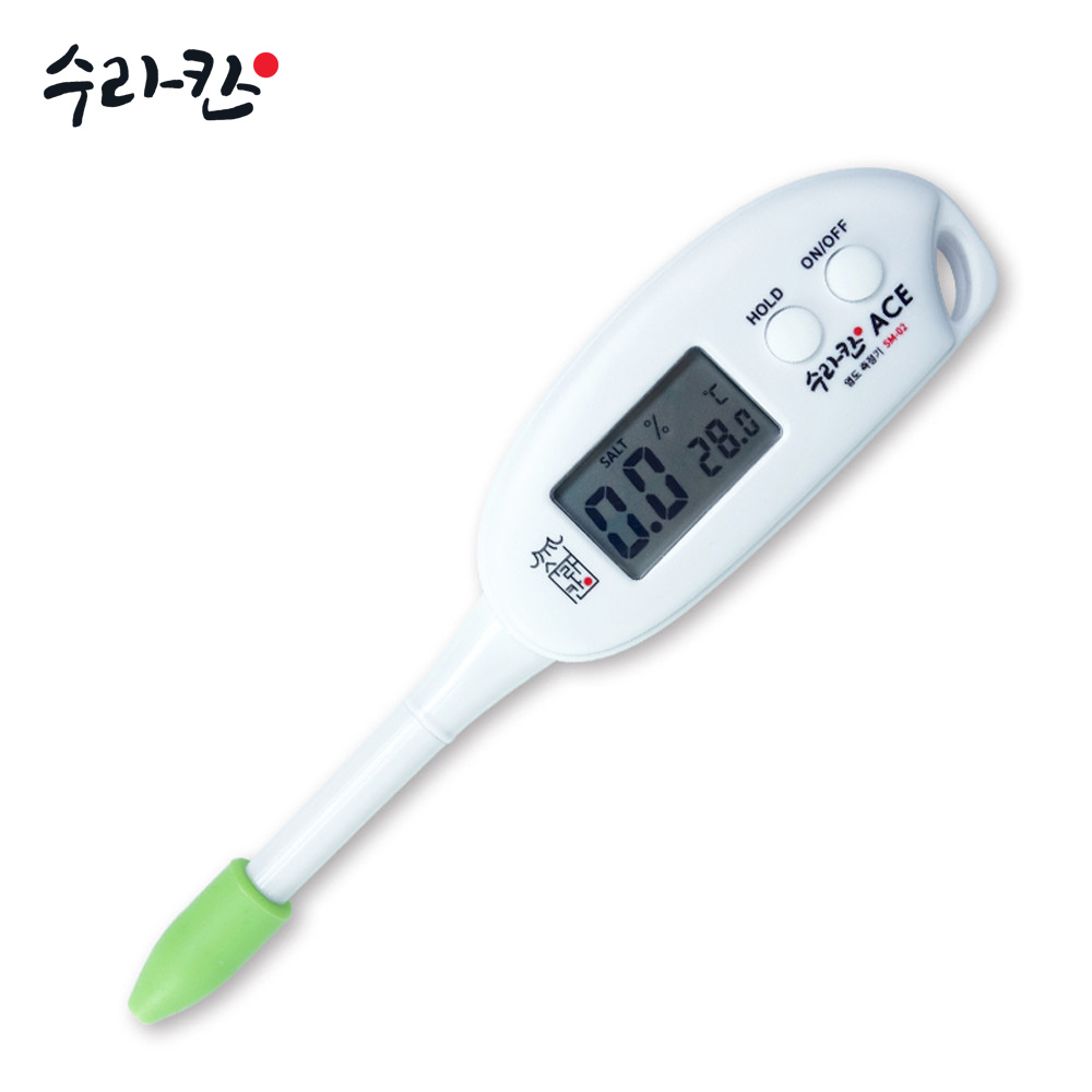 수라칸 ACE 에이스 디지털 염도계 5% 염도측정기 국 찌개 김치 장아찌
