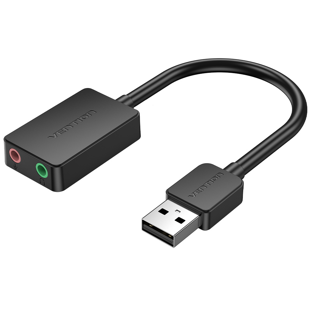 벤션 이어폰 마이크 분배기 타입 USB 외장형 사운드카드, CDYB0 - 상품 이미지