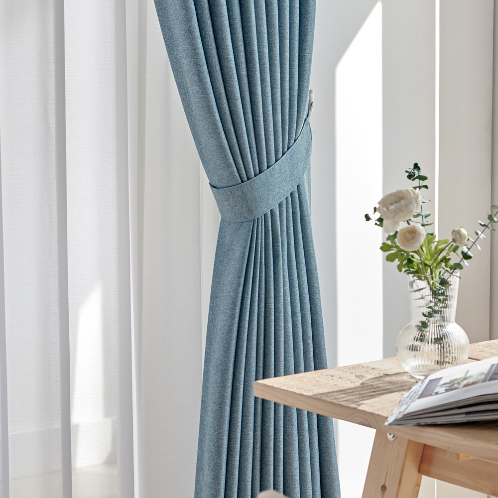 뷰하우스 한지 쉬폰 나비주름 속지 맞춤커튼