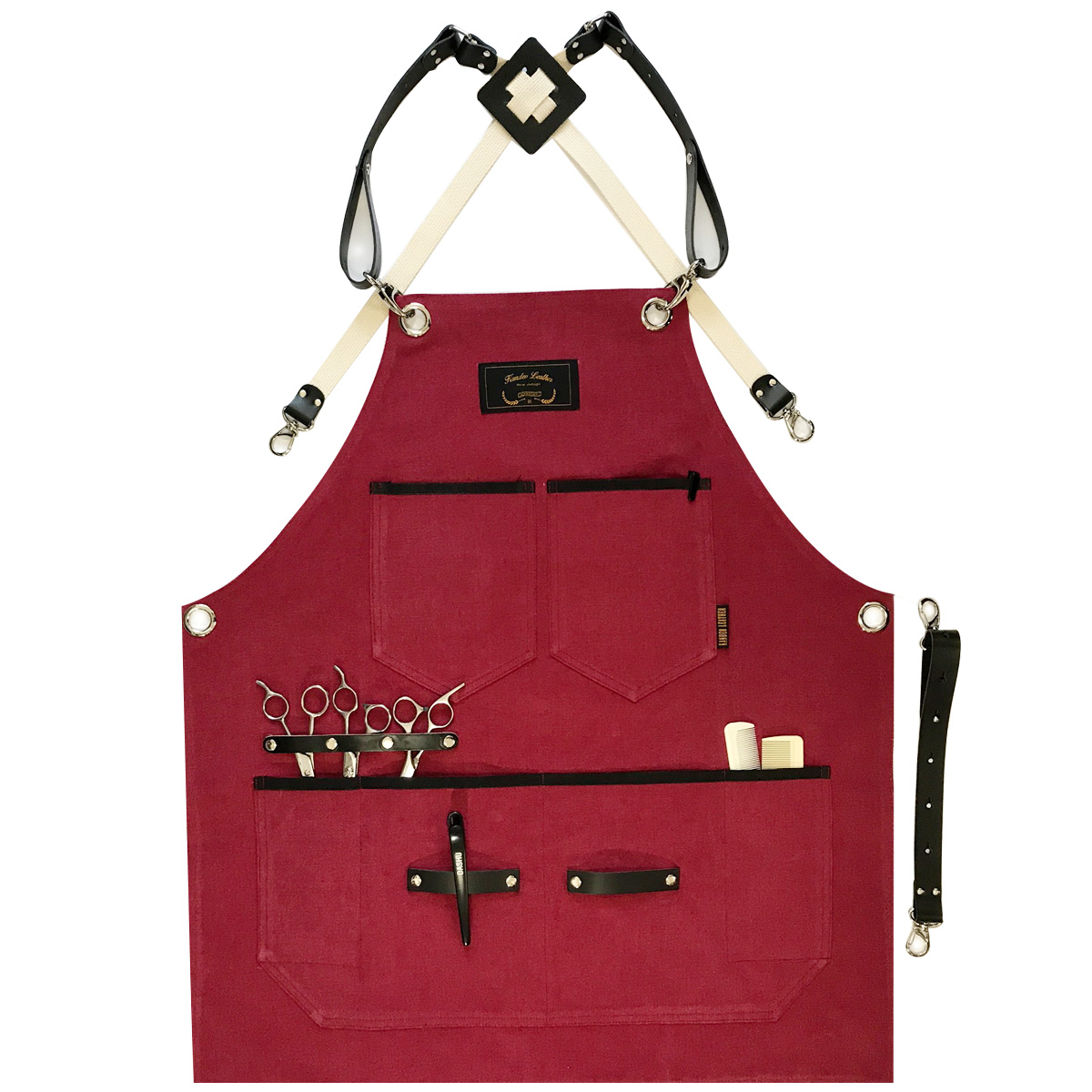 칸데오레더 카페인 애견미용 앞치마 미용사앞치마 미술 앞치마