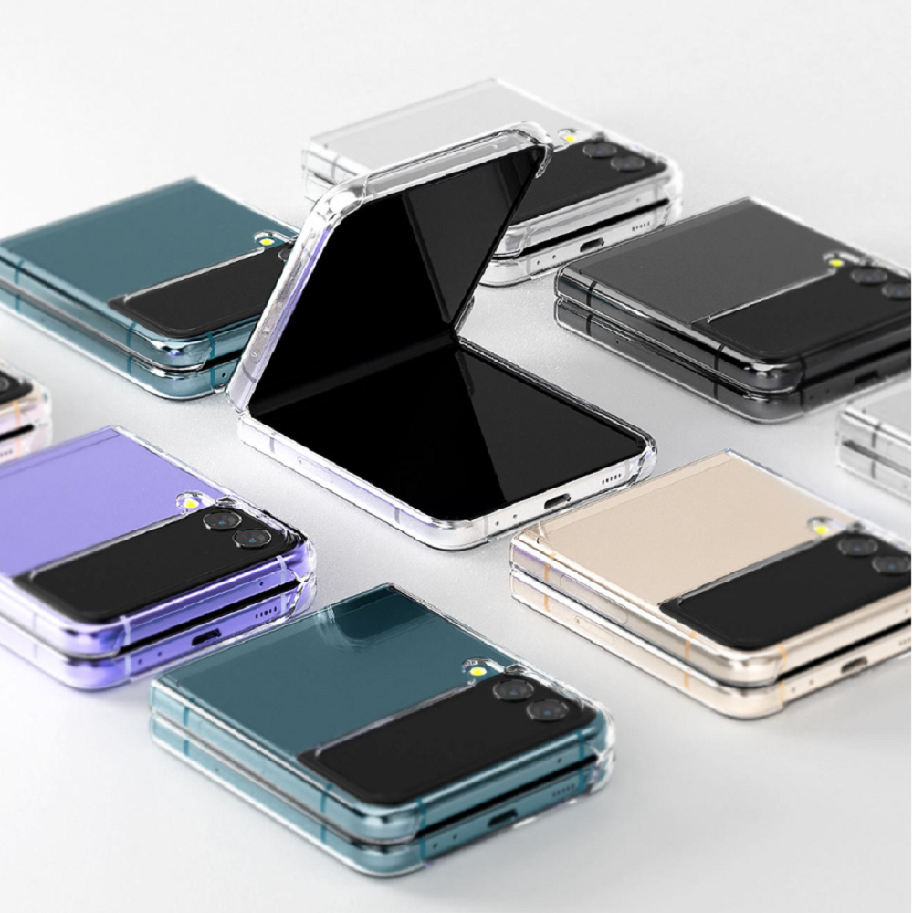 갤럭시 Z플립3 케이스 지플립3 크리스탈 투명 하드 - 상품 이미지