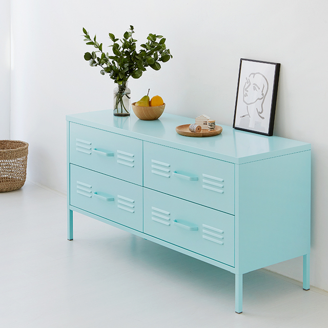 높은 티비다이 거실장 원룸 미니 철제 티비장 tv 서랍장 장식장 선반 받침대