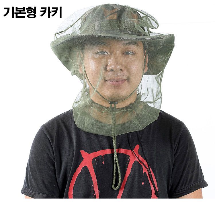 가민 양봉 모기장옷 방충복 양봉모자 말벌 벌초 낚시 해충퇴치 보호복 방제복 방충헤드 블랙 - 상세 이미지 2