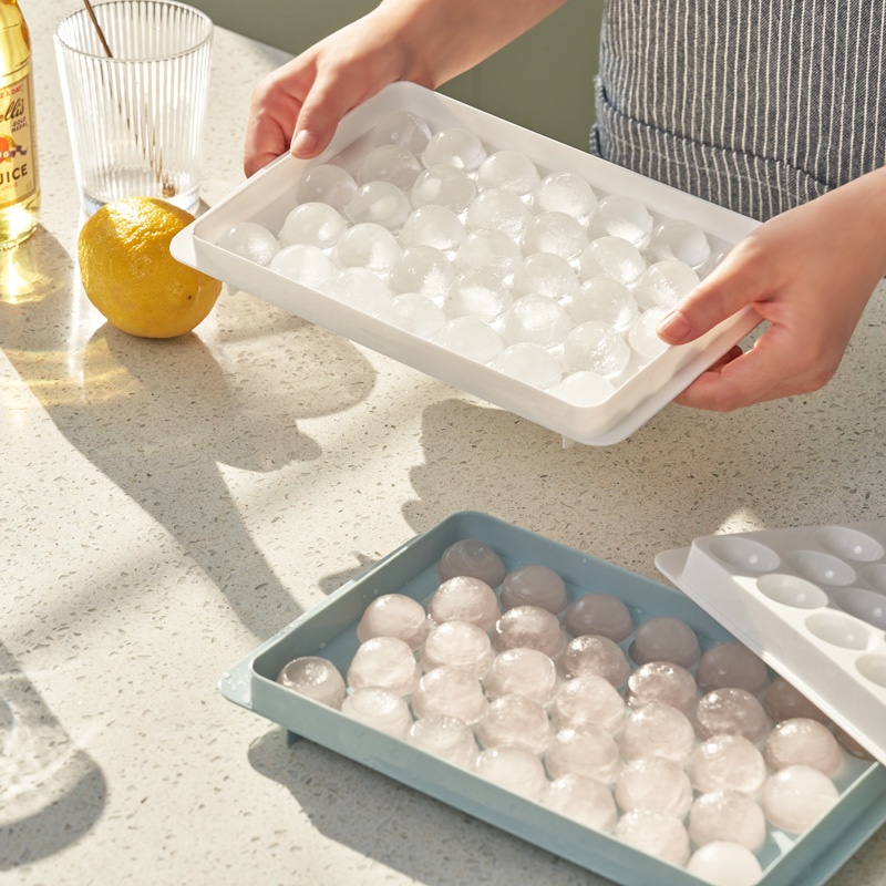 달팽이리빙 퀴진드마망 미니볼 얼음 트레이(33구) 아이스 얼음틀