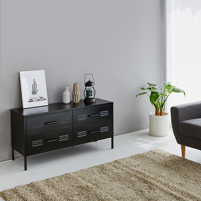 높은 티비다이 거실장 원룸 미니 철제 티비장 tv 서랍장 장식장 선반 받침대