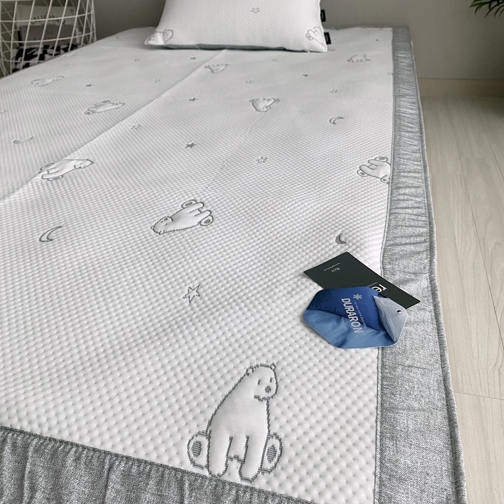 듀라론 냉감패드 어린이 키즈 초등학생 여름용 침대패드 슈퍼싱글 고정밴드