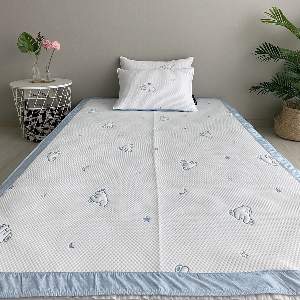 듀라론 냉감패드 어린이 키즈 초등학생 여름용 침대패드 슈퍼싱글 고정밴드