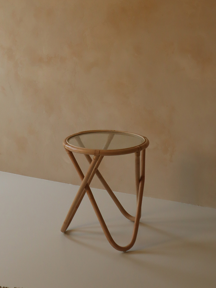 헤일리 옥씨즌 WOOD 유리 테이블