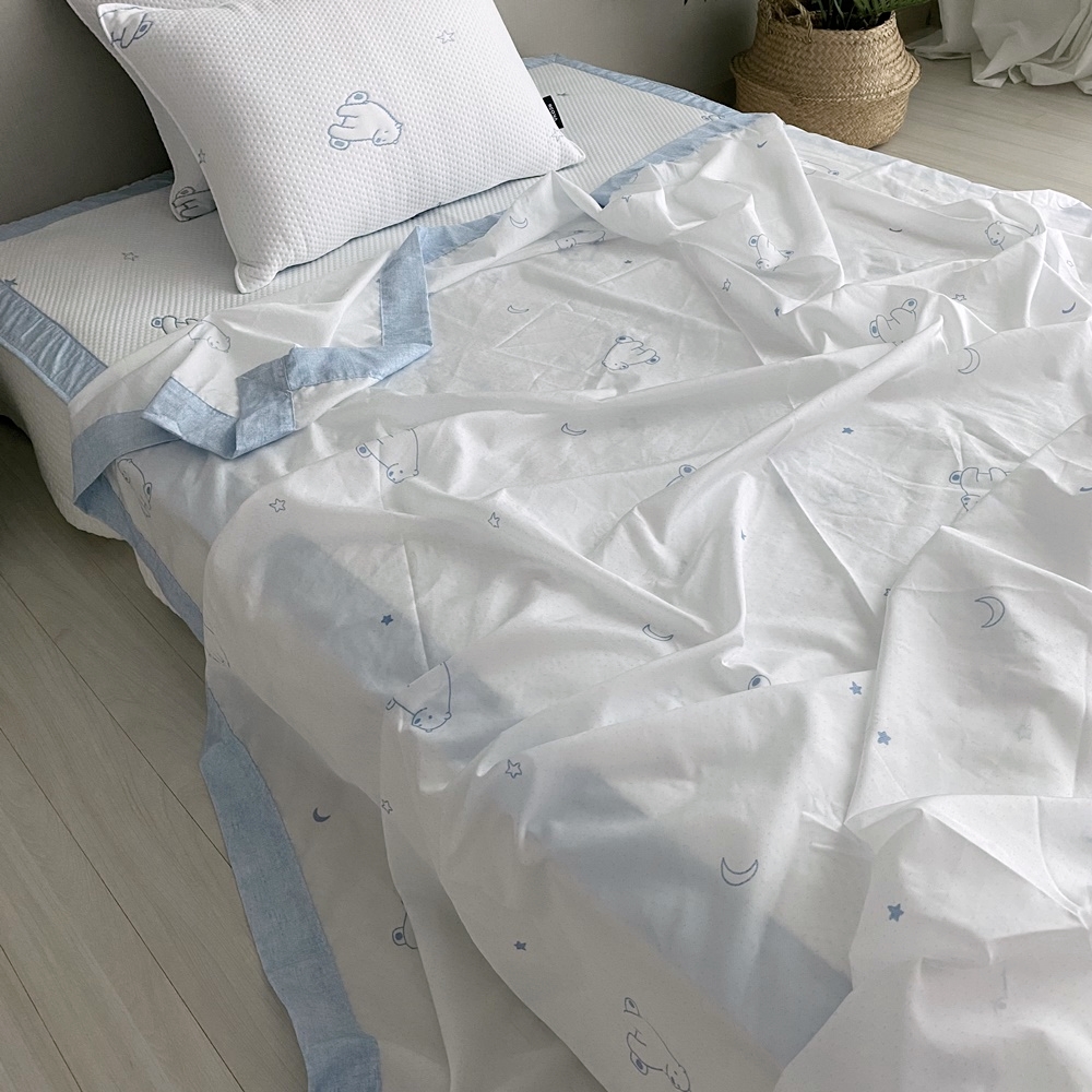 듀라론 냉감패드 어린이 키즈 초등학생 여름용 침대패드 슈퍼싱글 고정밴드