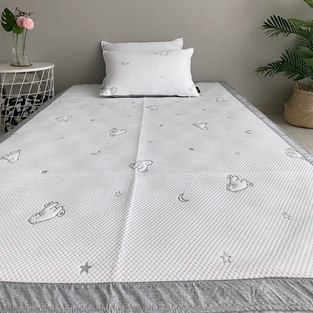 듀라론 냉감패드 어린이 키즈 초등학생 여름용 침대패드 슈퍼싱글 고정밴드